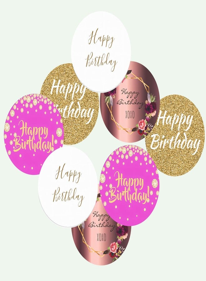 SLGIFT ملصقات فينيل بتصميم عيد ميلاد سعيد من SLGIFT، ملصقات فينيل ذاتية اللصق، 40 قطعة، ملصقات دائرية 2 × 2 بوصة، 4 تصاميم فريدة، R188 - Image 3